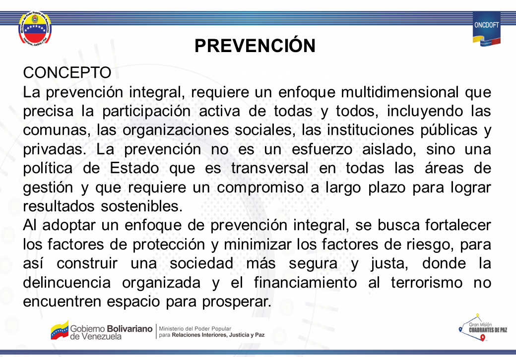 concepto de prevencion